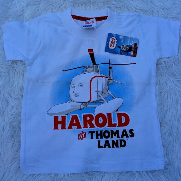 Harold the Helicopter Kids' White T-Shirt – Fly into Fun with Thomas & Friends - Picture 2 of 5
